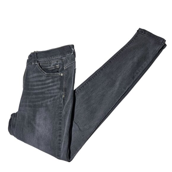 Democracy Ab Technology Jeans Womens Size 6 Skinny Mid Rise Gray Denim Pants - Picture 1 of 5